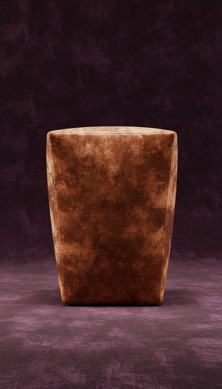 Concessions box in copper velvet finish