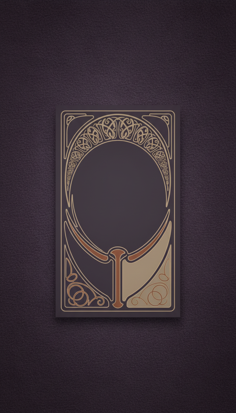 Cinema ticket with gilded accents